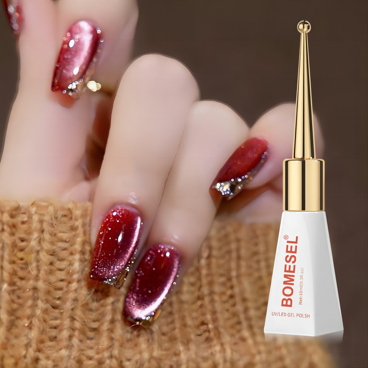 Botella de cetro, ojo de gato de pimienta pequeña