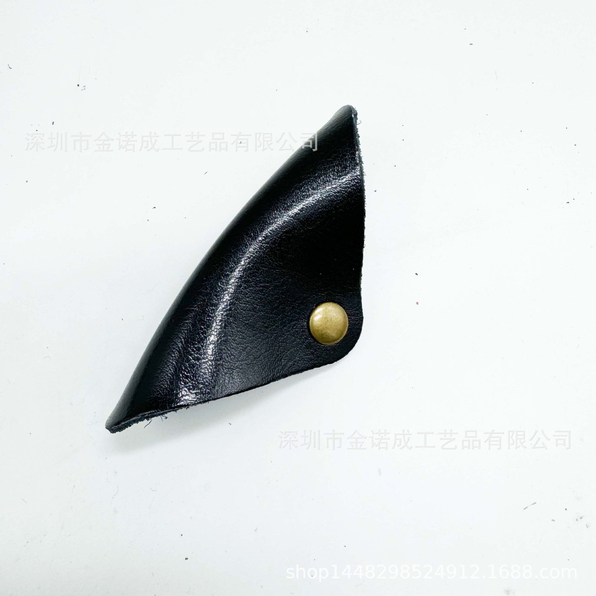 真皮耳机数据线绕线器皮革钉扣式理线带牛皮集线收纳器 方形皮扣