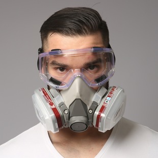 Cross-Border Labeling Half Mask Pesticide Spray Paint Chemical Formaldehyde Decoration Special Dust-Proof Fire-Proof Gas Mask
