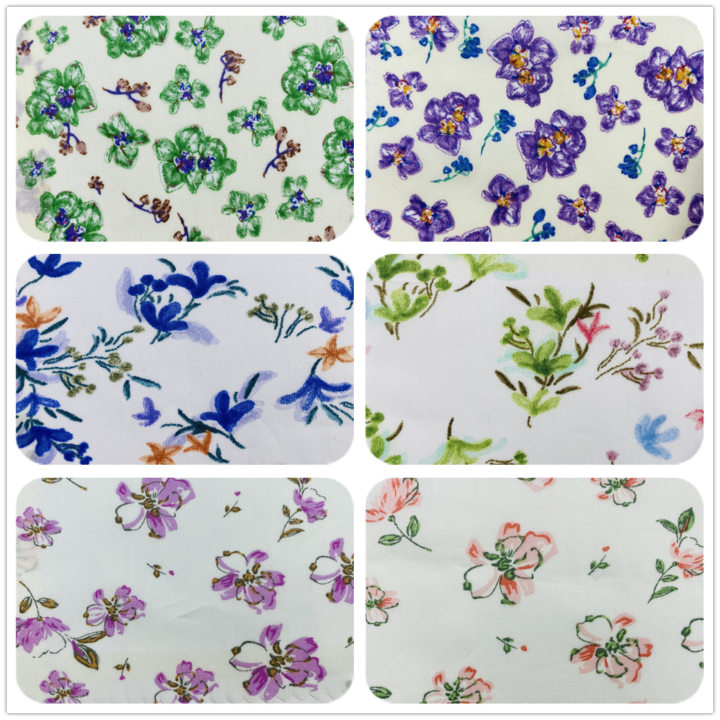 小清新印花布 纯棉80支精梳棉印花 夏季薄款童装女装服装面料