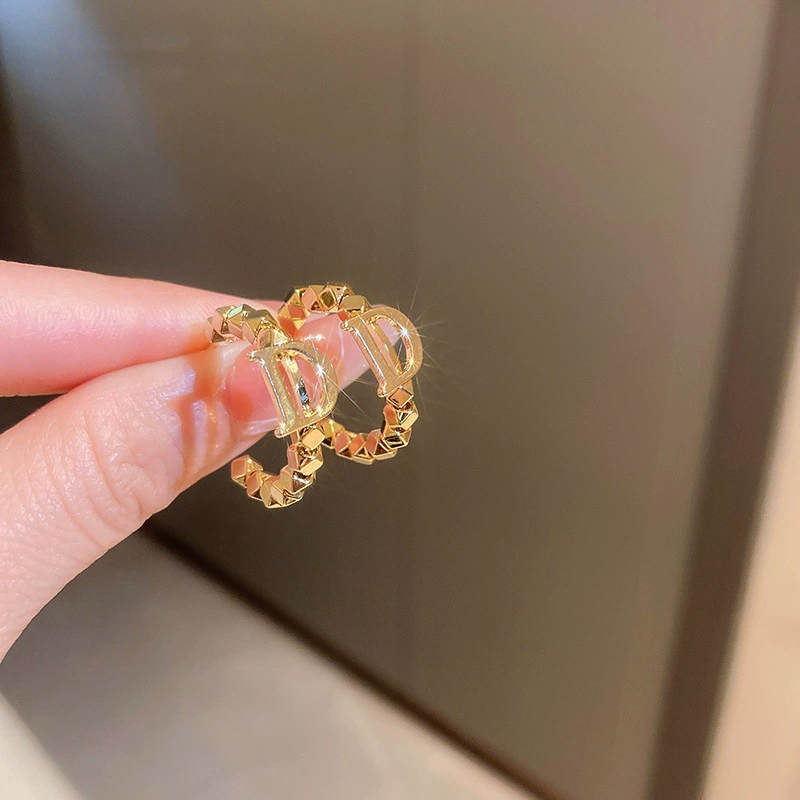 Серьги (Baoyu) металлическая серебряная игла, простой элегантный дизайн, высокое качество