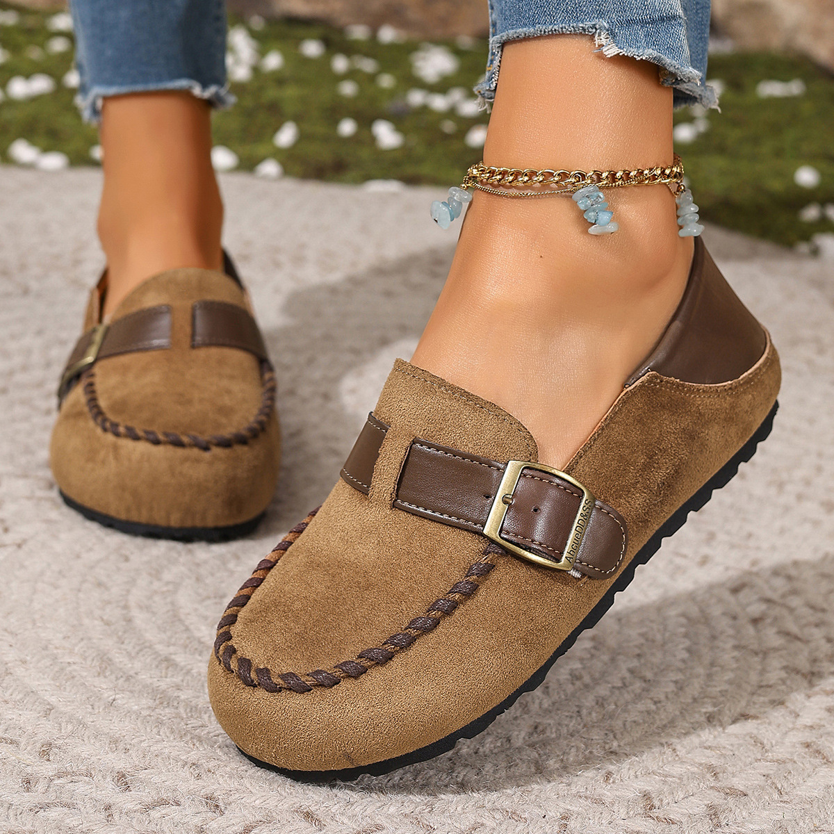 Dames instappers in grote maten, volledig bedekkende stijl, comfortabele schoenen voor de herfst_voghion.com