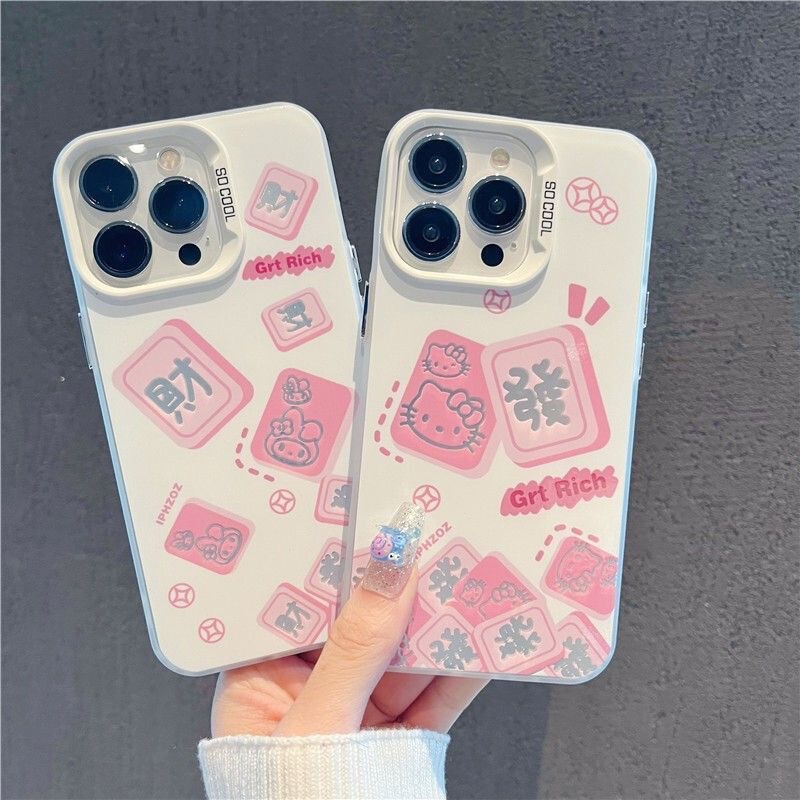 Fortune Cat Silicone Phone Case for iPhone Apple 17/16/15/14/13 Pro Max with Text Design Xr11 Fortune Cat Silicone Phone Case for iPhone Apple 17/16/15/14/13 Pro Max with Text Design Xr11