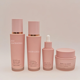 Customized Gradient Color Process 30 100 120ml Petg Thick Bottom Water Emulsion Essence Cream Set Empty Bottle