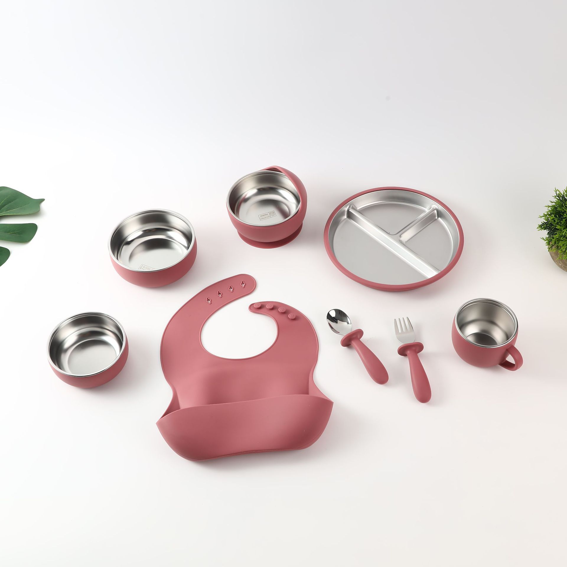 버건디 - 8개 세트