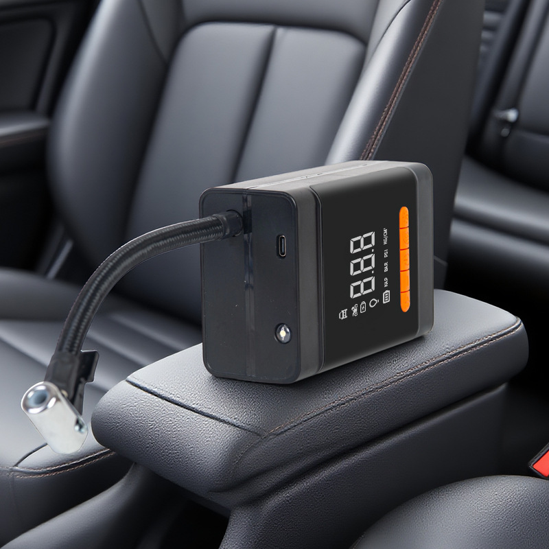 ポータブル車用エアポンプハイパワーワイヤレスインテリジェントデジタルディスプレイ電動エアポンプ多機能タイヤエアポンプ|undefined