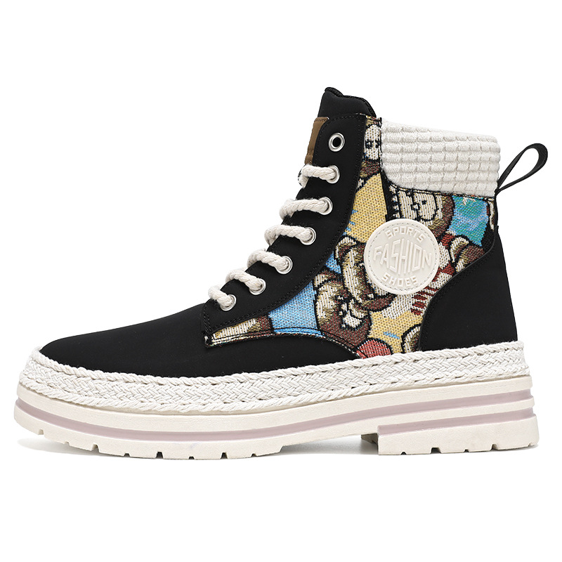 Zapatos de hombre invierno 2024 nuevas botas Martin, zapatos de skate de alta altura para hombres, zapatos deportivos casuales para hombres, zapatos de moda para hombres