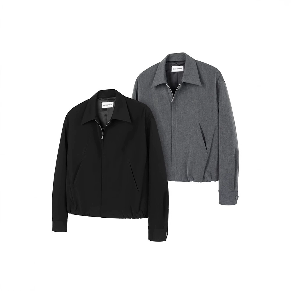 Американский ретро смешанный деконструированная куртка для мужчин весной и осенью Boxy короткий широкий воздушный шар с лацканом тренерская куртка