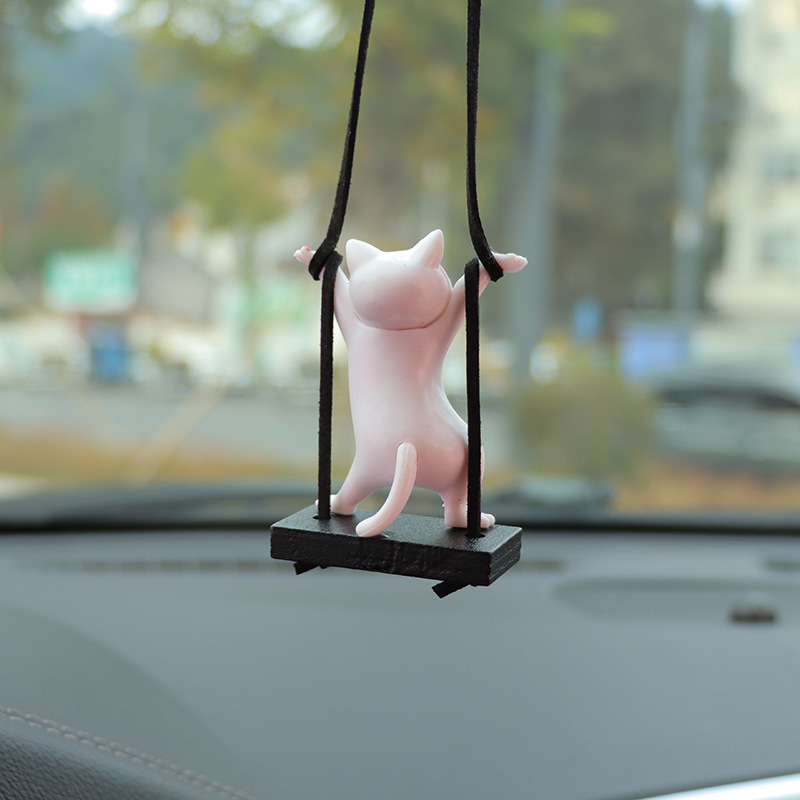 Twisted Waist Cat Car Pendant Car Interior Decoration Supplies Car Pendant Pendant Car Charms Car Supplies Batch