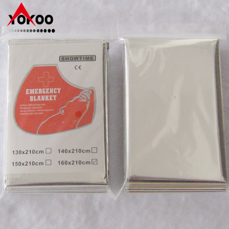 Открытый портативный 130*210cmpet серебряное одеяло первой помощи одеяло из алюминиевой фольги марафон теплоизоляция солнцезащитное одеяло