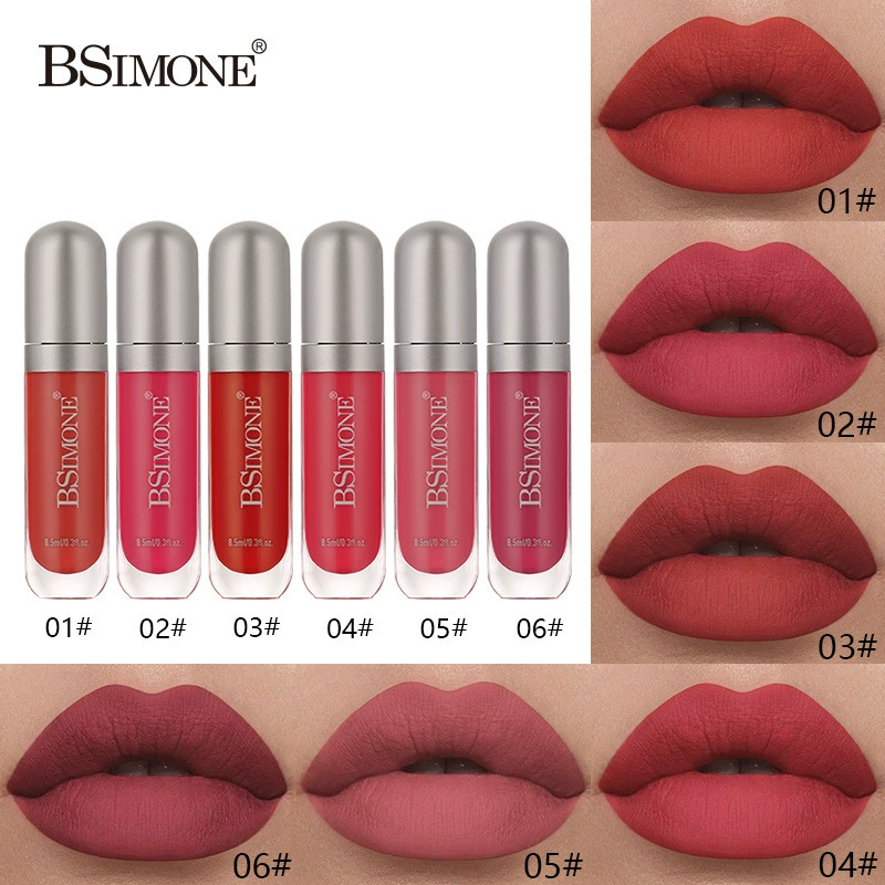 (Cross-border trading), matte moisturizing long-lasting lip gloss, translucent shading, long-term effect
