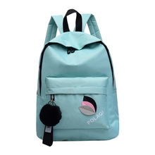 时尚百搭双肩包大容量可收纳书包防水耐磨轻便女中高学生电脑背包