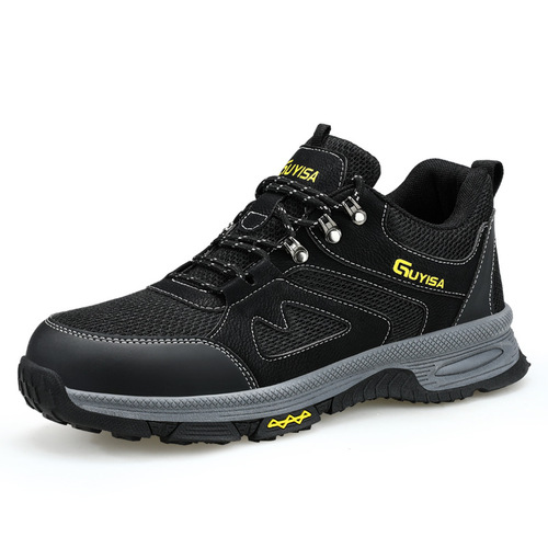 New anti-smash and puncture-proof labor protection shoes, cross-border European standard steel toe wear-resistant, non-slip, lightweight and comfortable work protective shoes