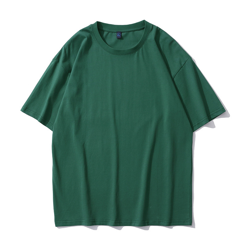 Lktm紳士服 # アメリカ潮牌重ポンド230g半袖tシャツ男女ins基礎モデル純色ボトムアップtシャツtee|undefined