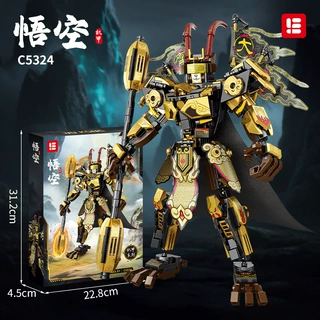 中国积木悟空拼装玩具益智儿童礼物齐天大圣机甲男孩模型礼品批发