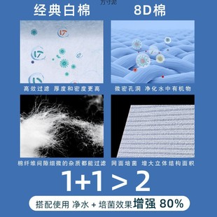 Fish tank filter material filter cotton filter material high density purification fish pond fish White sponge aquarium cotton filter