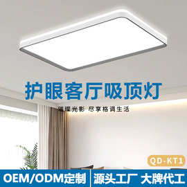 led吸顶客厅灯大气简约现代房间卧室大厅长方形主灯中山灯具批发