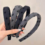 韩系ins简约高级感蝴蝶结发箍女新款洗脸头箍颅顶气质发卡头饰品