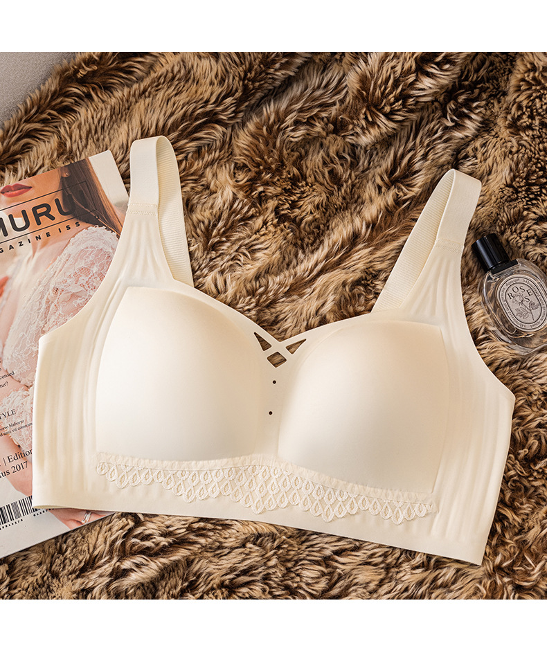 Venta directa de fábrica comercio electrónico transfronterizo Sudeste de Asia Vietnam Tailandia damas sin costuras sujetador de recogida lateral cómodo