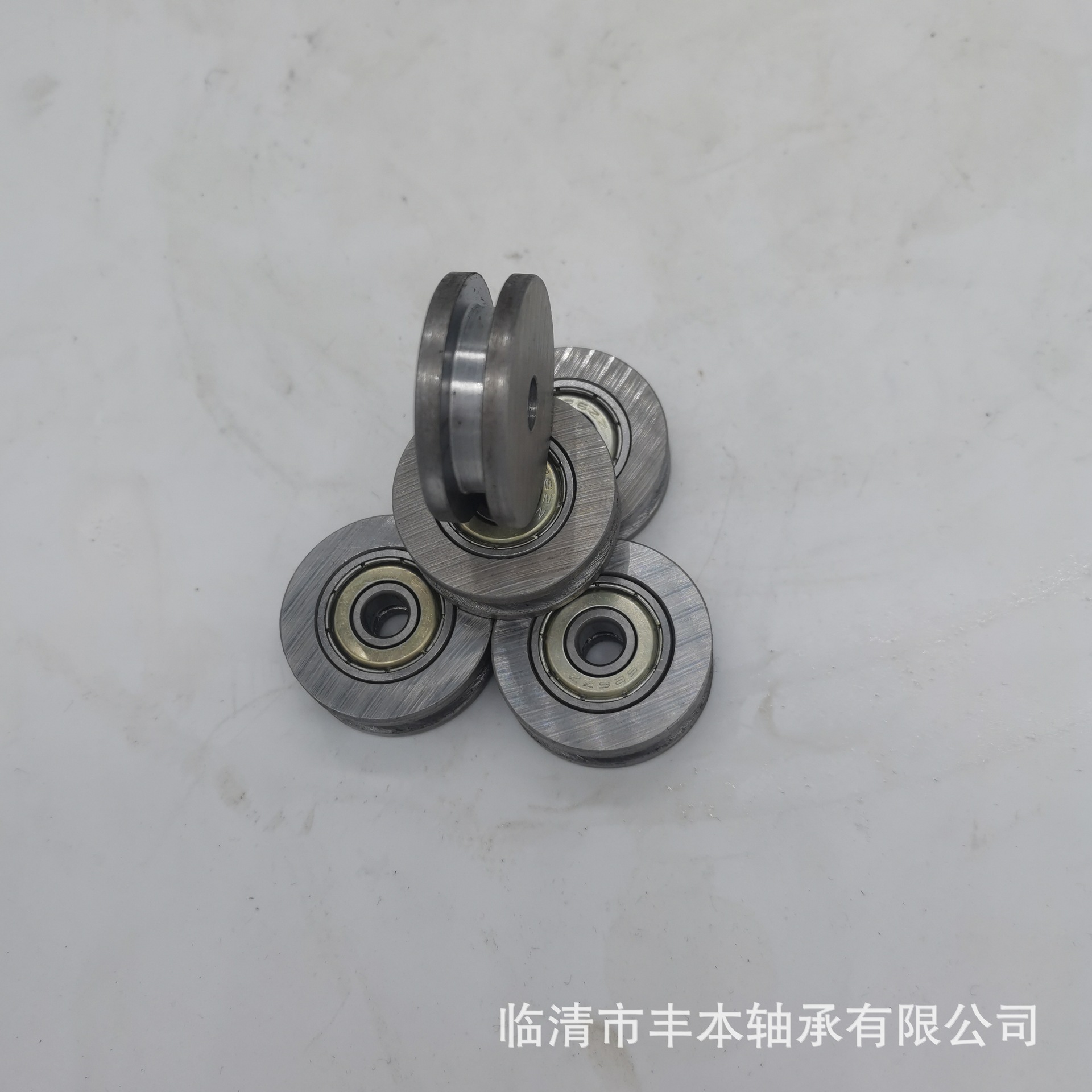 厂家销售非标双列角接触球导轨轴承LFR5204-16UV型槽滚轮非标轴承