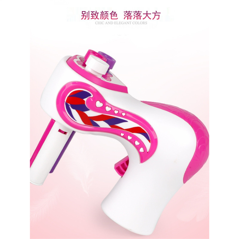 자동 머리 땋는 게으른 3 가닥 꼰 머리 DIY 어린이 소녀 놀이방 메이크업 머리 세트