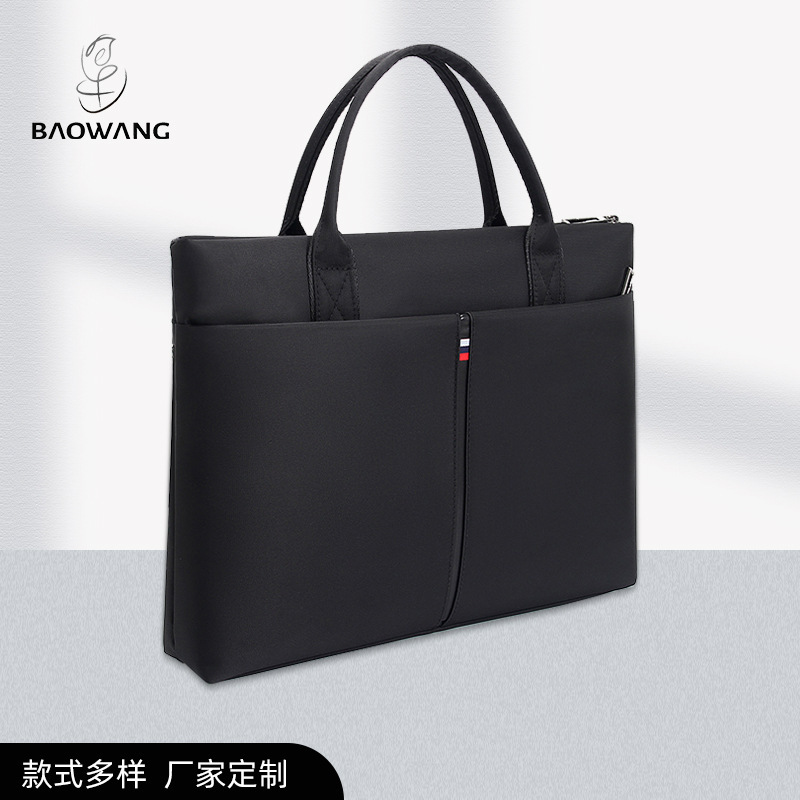 Business men's bag Oxford cloth waterproof document bag 14 inch large capacity conference computer bag briefcase factory direct sales