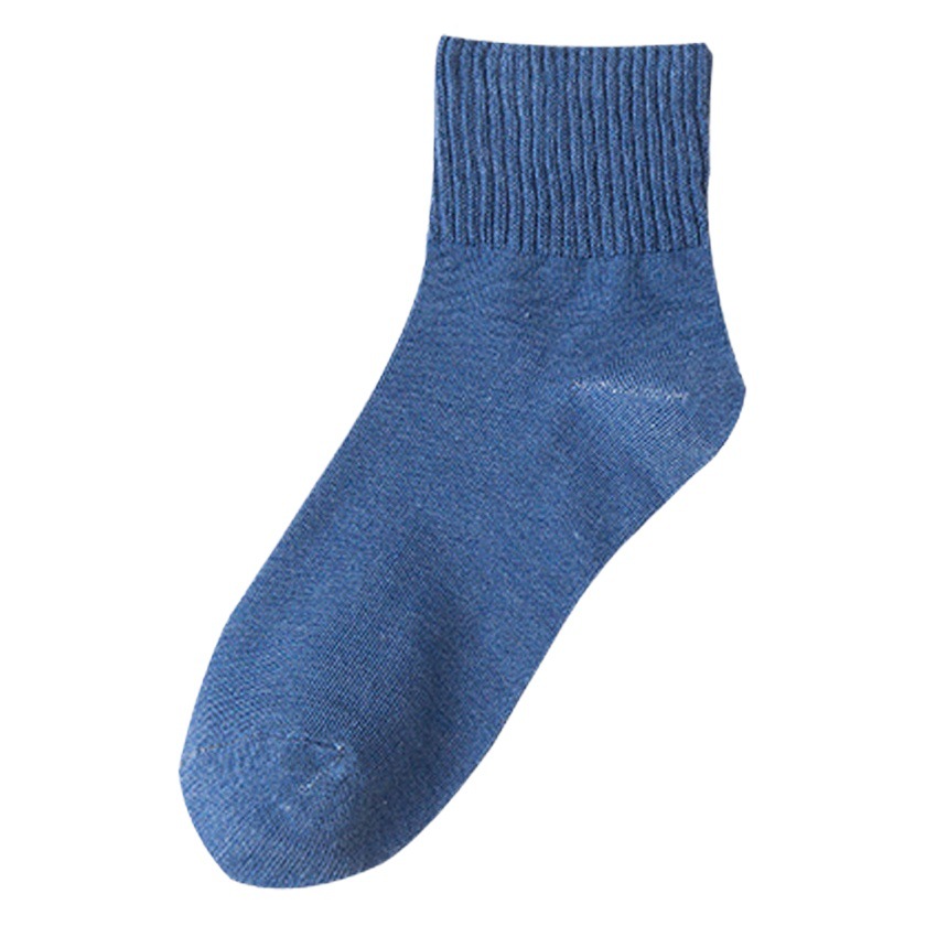Calcetines de media pantorrilla para mujer, estilo japonés, modernos, absorbentes del sudor, de color sólido, de algodón, con puño elástico, calcetines de mujer Zhuji al por mayor