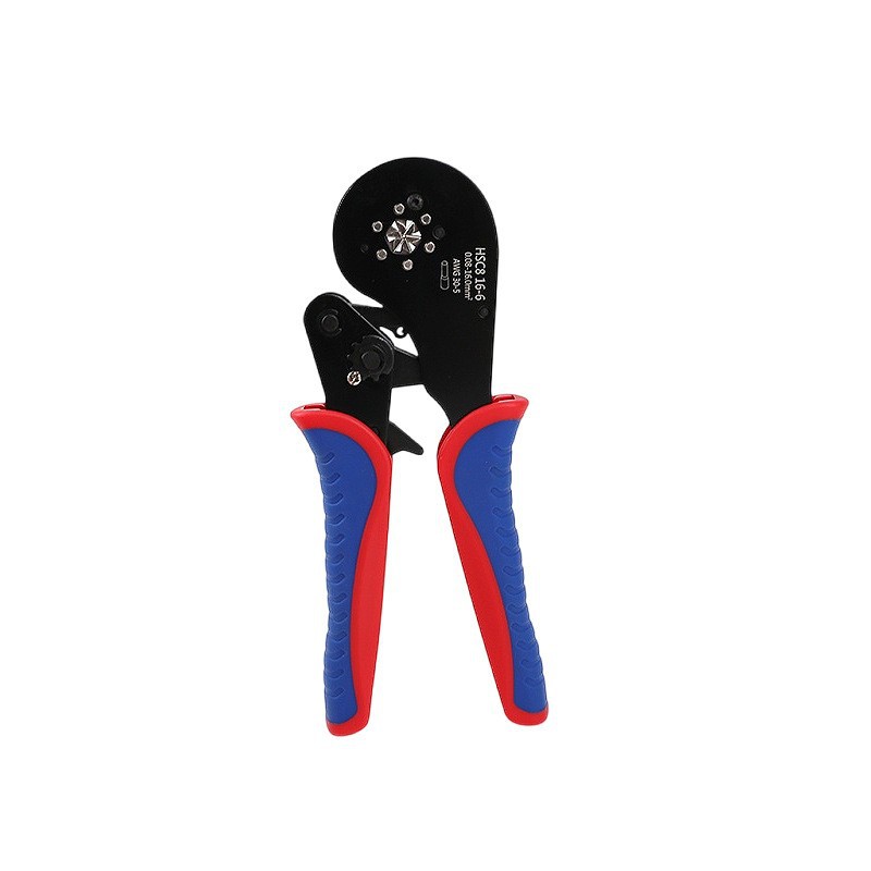압착 펜치 16-6 빨간색과 파란색 미끄럼 방지 손잡이