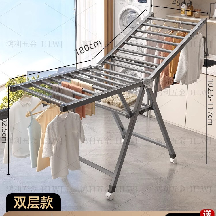 두껍고 두꺼운 강관 - 1.8m 이중층 회색 [직각 스타일]