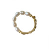 Small design advanced ring from pearl, light luxury style, high-quality style, on index finger