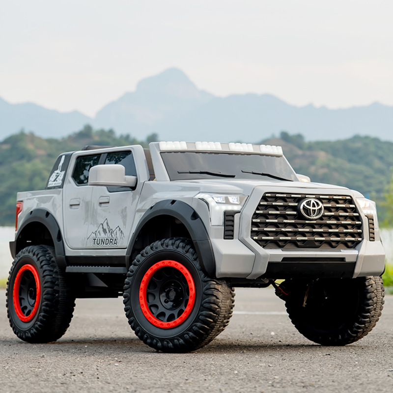 Coche de juguete eléctrico de dos personas para niños, coche de batería de control remoto, coche de regalo de cumpleaños para niños y niñas