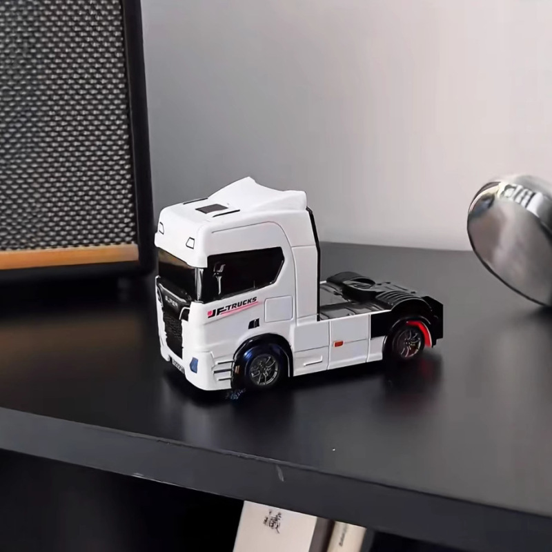 新品1/43デスクトップシリーズミニリモコン牽引車エンジニアリング車両ドリフトトラックヘッドRCモデルカーおもちゃ|undefined