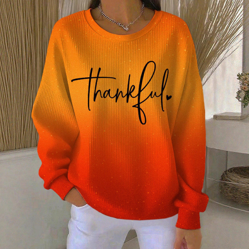 2024 European and American Cross-Border Export Women's Thick Needle Pull-Up Sweatshirt 3D Digital Printing Round Neck Sweatshirt Manufacturer Hot Sale
