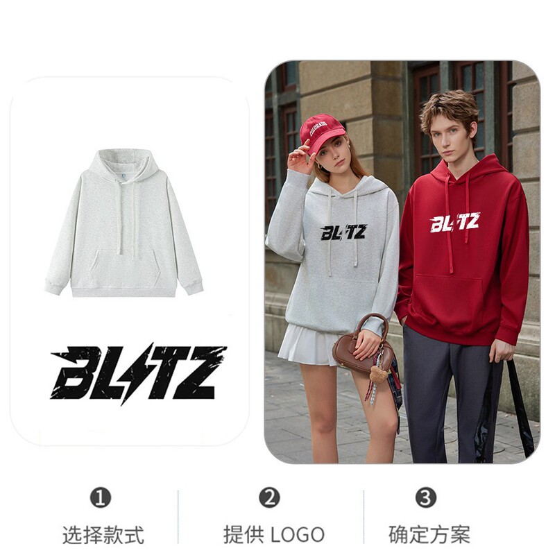 Autumn Solid Color Cross-Border Hoodie American Heavy Workwear Hoodie Men's Trendy Brand High-End Sweatshirt Stylish