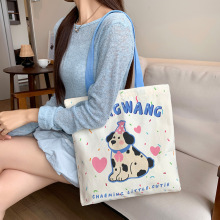 厂家直销卡通手提袋可爱简约帆布包女新款饭盒包外出通勤手拎布袋
