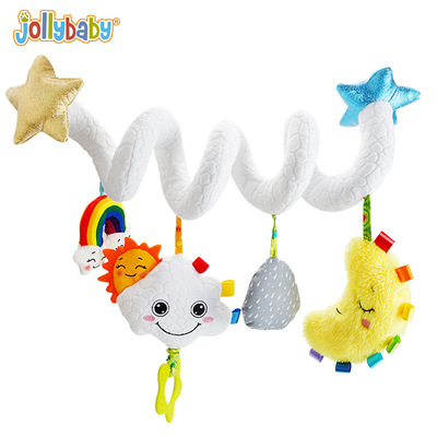 jollybaby Stroller Pendant Plush Toys Newborn Flaky clouds Moon Bed around baby Early education Toys