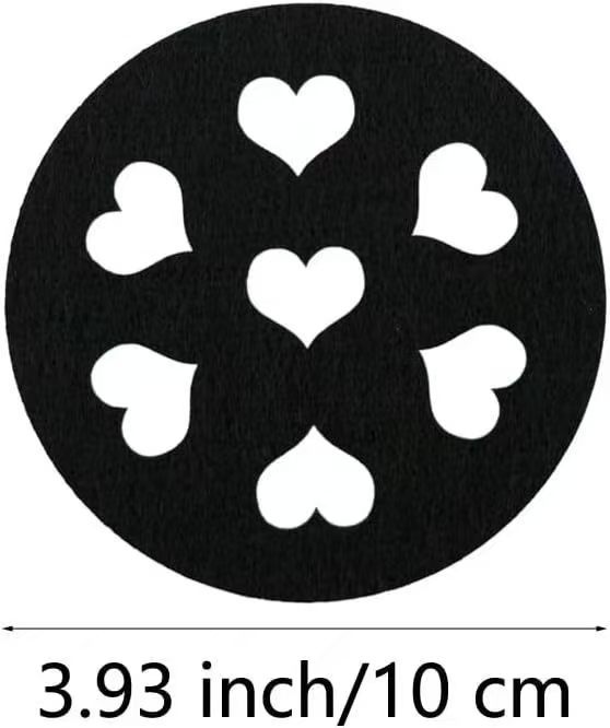 블랙;12*12;복숭아 하트 스타일