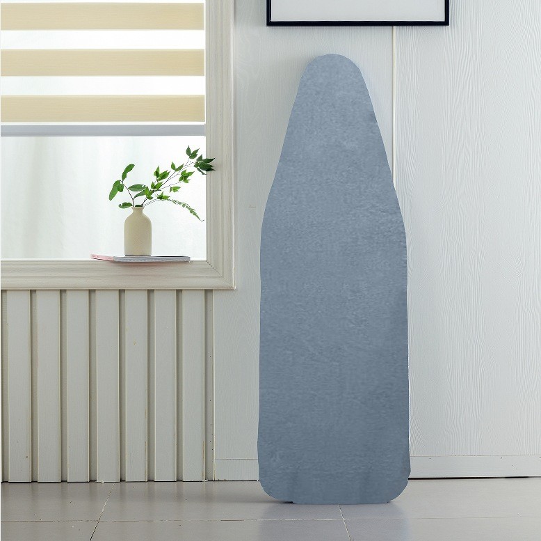 Funda para tabla de planchar con protección de bordes, accesorios, cierres a presión, resistente a altas temperaturas, funda para tabla de planchar de algodón con revestimiento plateado.
