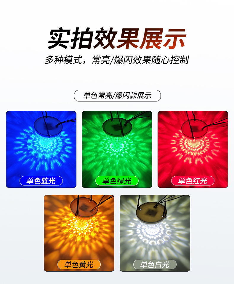 Cross-Border Led Diamond Watermelon Light Glass-Type Plastic Truck Side Light Width Indicator Light Warning Chassis Light Metal Bracket