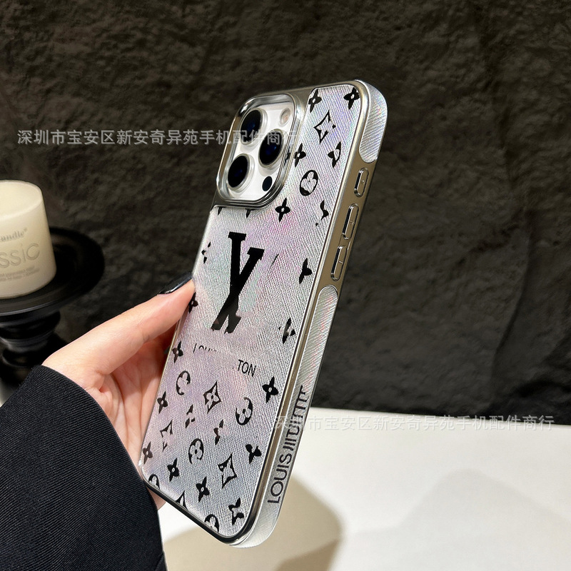 iPhone16Promax Apple 15 携帯電話ケースに適したハイエンドのカラフルなサイドアート接着剤クラシック老眼鏡|undefined