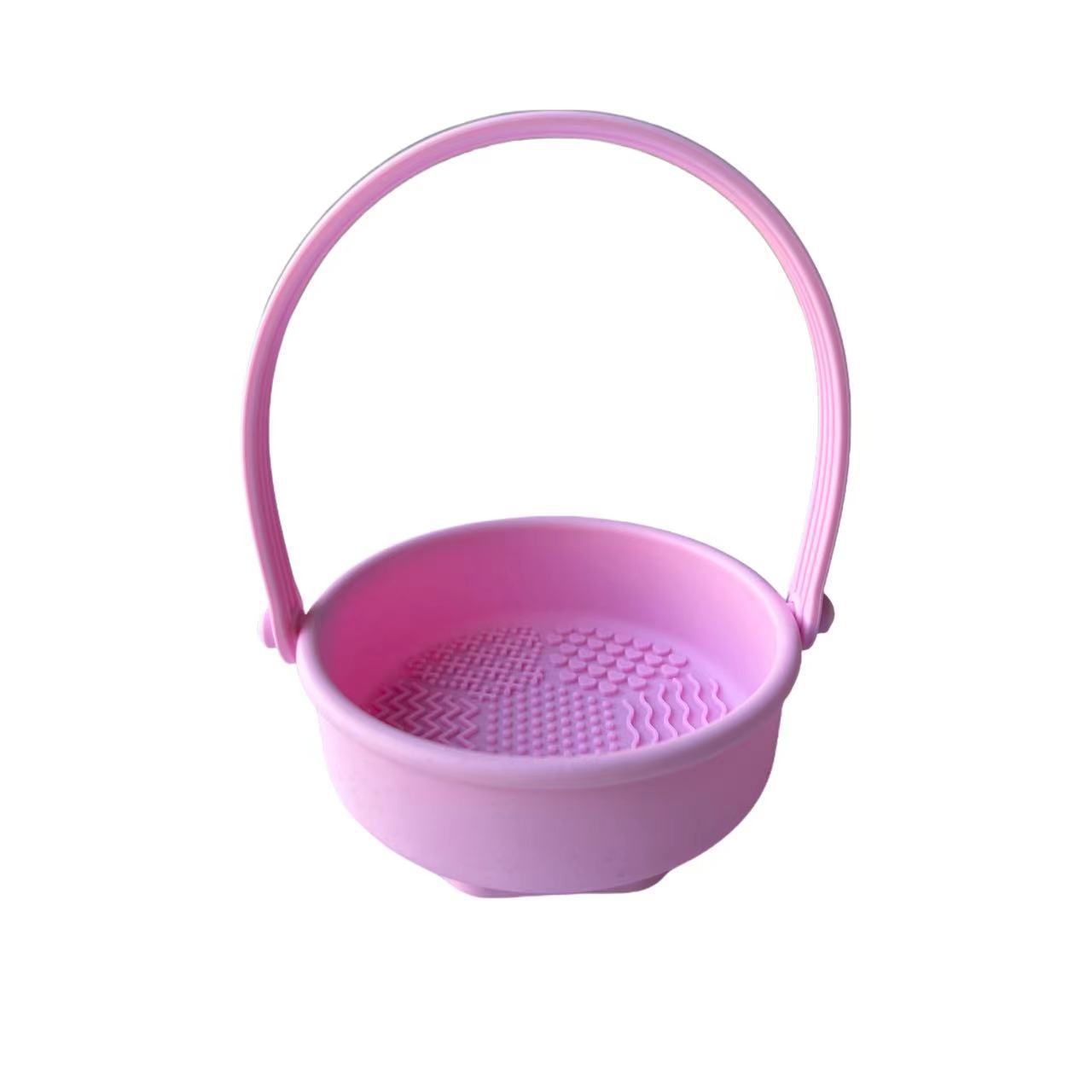 Silicona maquillaje cepillo limpiador polvo puff belleza huevo secado estante esponja cepillo limpieza en seco herramienta de limpieza lavado tazón