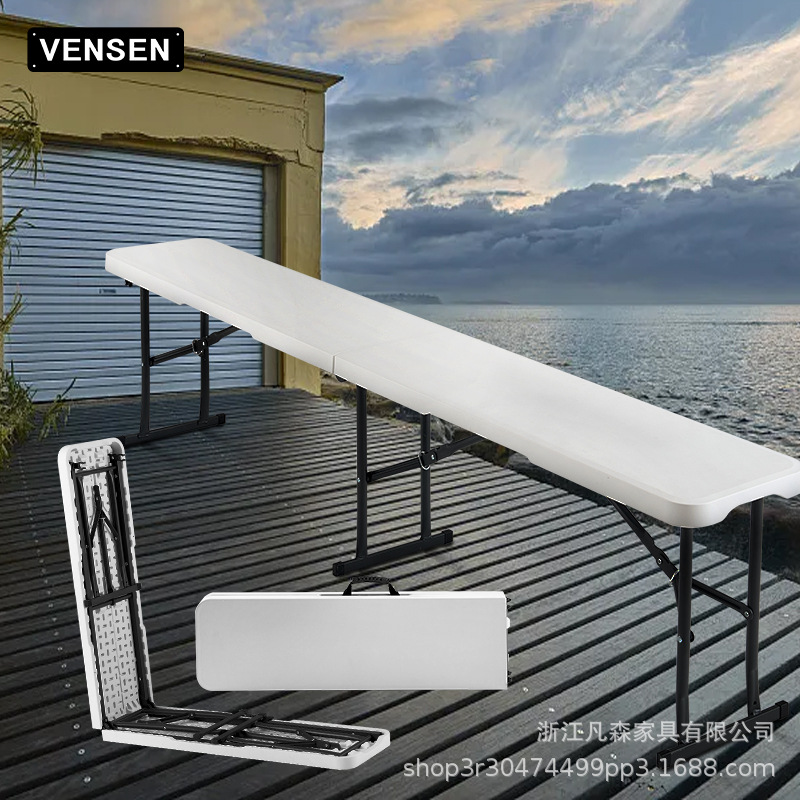 Taburete plegable, taburete para varias personas, taburete de cancha, taburete portátil, taburete de tira larga al aire libre, banco plegable de fiesta, venta al por mayor transfronteriza