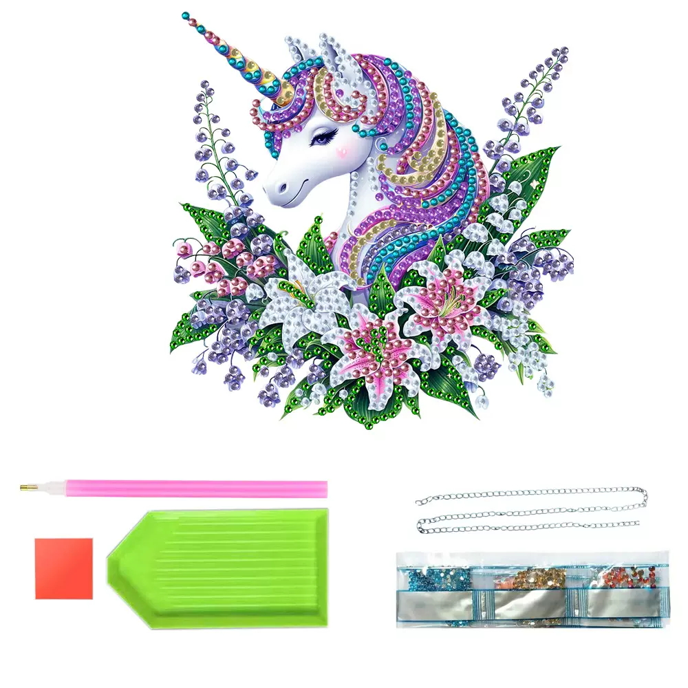 钻石画卡通彩色图案蛋糕亮钻亚克力材质摆件家居装饰跨境一件代发