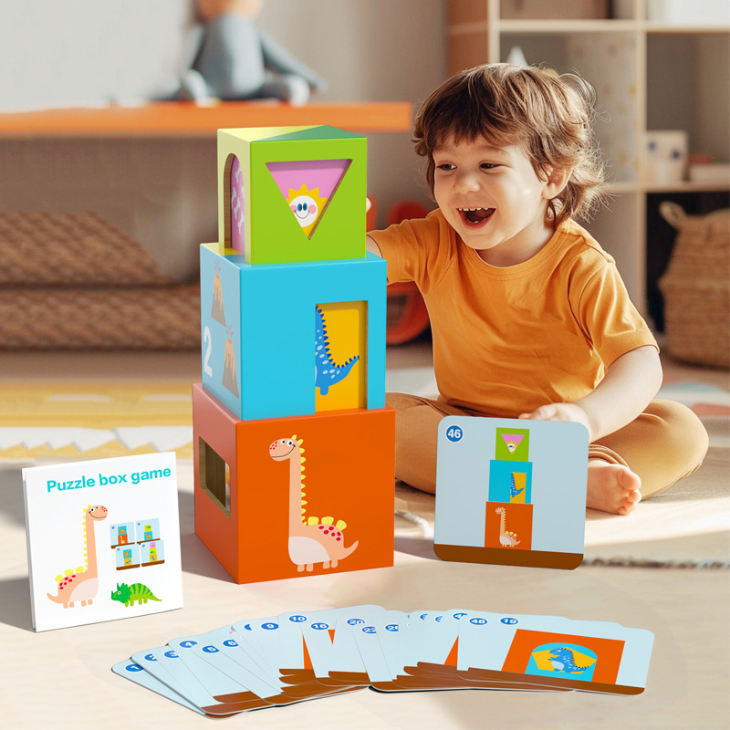Puzzle avanzado caja de juegos de madera de juegos de mesa interactivos para niños al por mayor