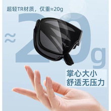 2023新款近视折叠墨镜TR套镜男驾驶镜防紫外线开车偏光太阳镜批发
