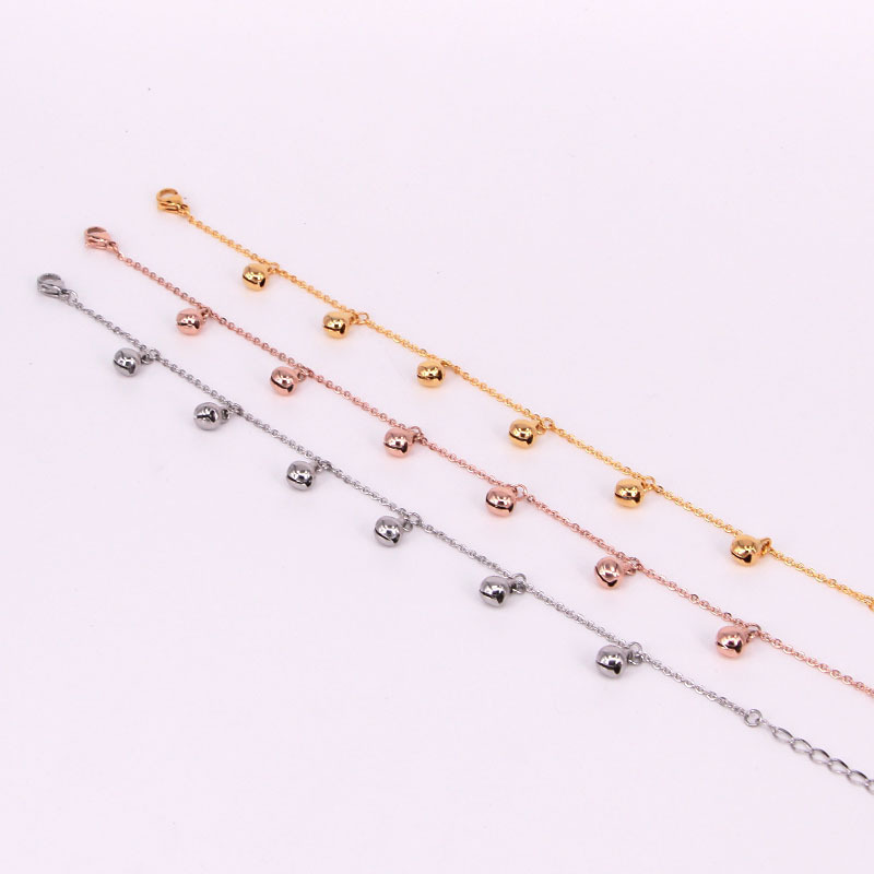 O1-301A Popular Influencer Style Hot-Selling Jewelry Foot Accessories Wholesale Titanium Steel Korean Style Seven Bell Stainless Steel Anklet for Women O1-301A Popular Influencer Style Hot-Selling Jewelry Foot Accessories Wholesale Titanium Steel Korean Style Seven Bell Stainless Steel Anklet for Women