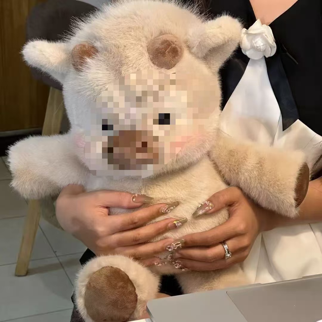 Papao Little Fragrant Pig Plush Toy, Highland Calf Plush Toy, Comforting Sleeping Pillow, Foreign Trade Doll
