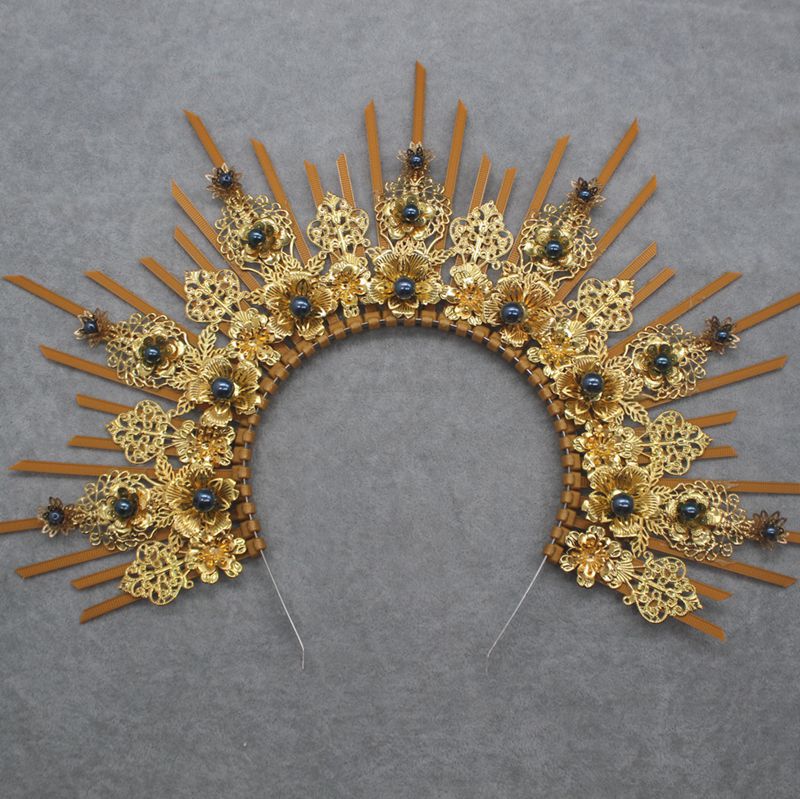 Lolita halo Ángel diadema paquete material hecho a mano Iglesia Sol corona exagerada foto tocado Accesorios