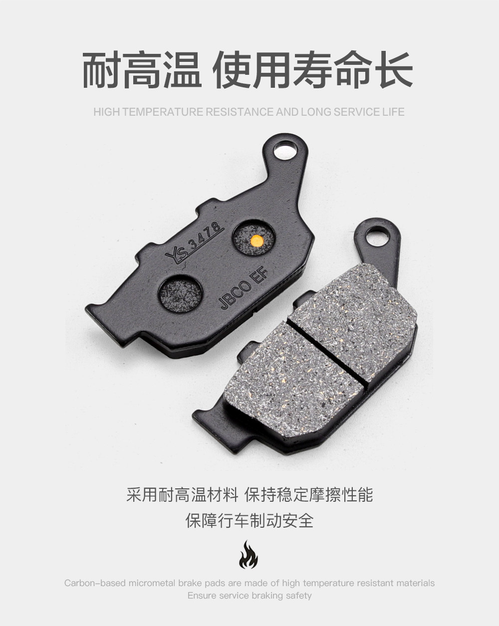 Longxin Wuji Cu525/Rr525/500R/Ds/Ac/200Ac/R Front and Rear Brake Pads Disc Brake Pads