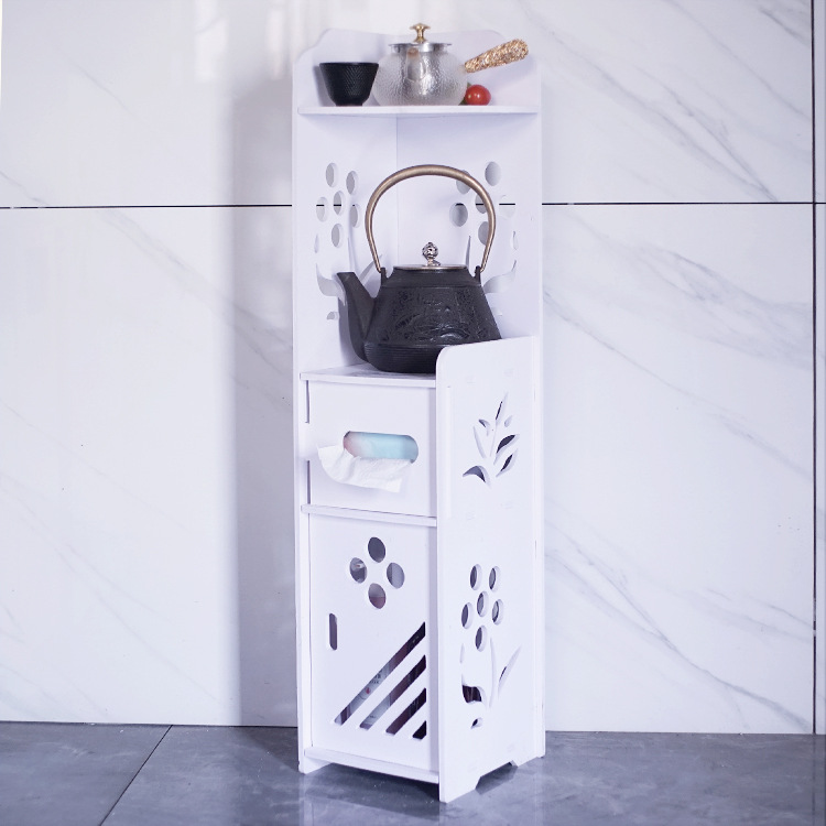 浴室边柜防水收纳卫生间储物架马桶落地窄柜夹缝侧柜厕所整理置物